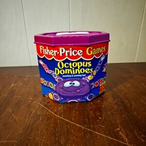 Vintage 1996 Fisher-Price Octopus Dominoes Game
